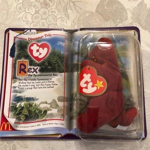 Ty teenie Beanie Babies. Rex the tyrannosaurus